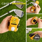 Cartone animato personalizzato Marsupilami Custodia in pelle PU per palline da golf e porta tee con nome Regalo di compleanno per gli amanti del golf | Callie × Marsupilami®