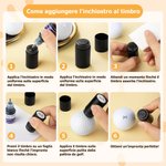 Timbro personalizzato per palline da golf con monogramma e scatola di conservazione in metallo regalo per festa del papà per giocatori di golf