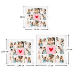 Te amo en cada momento - Placa acrílica cuadrada personalizada con collage de 8 fotos - Regalo de San Valentín y aniversario