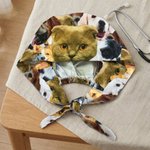 Personalised Pet Character Face Photo Design Adjustable Unisex Scrub Cap Birthday Nurse Week Gift for Veterinarian Nurse
