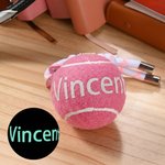 Gepersonaliseerde Tennisbal Sleutelhanger met Naam Tashanger Kerst Verjaardag Teamcadeau voor Coach Tennisliefhebbers en Teamgenoten