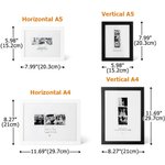 Personalized 3 Photos Collage Framed Art Painting with Text Wall Decor Valentine's Day Anniversary Engagement Gift for Couple