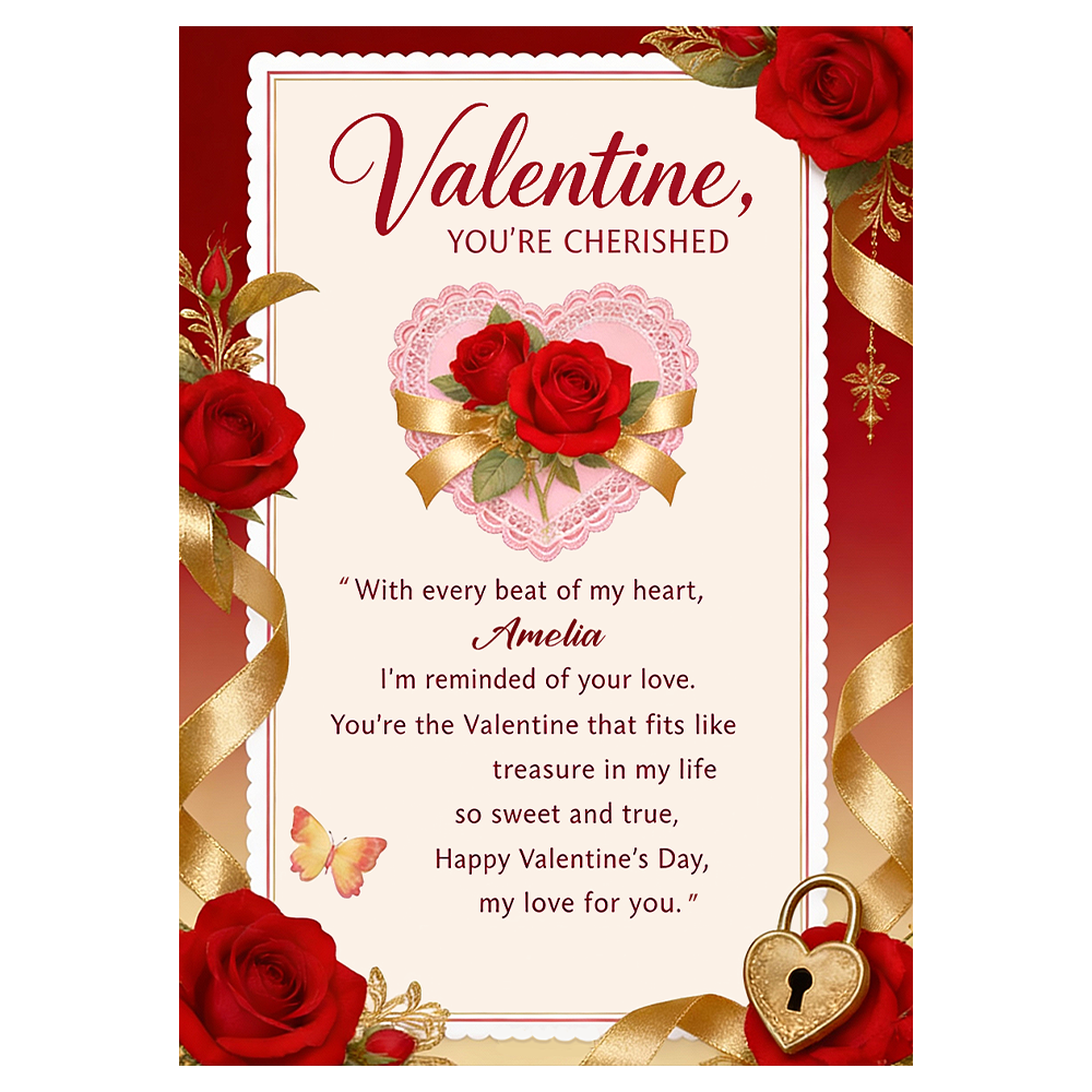 You're Cherished Valentine's Day Ecard