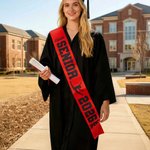 Personalized Gymnastics Silhouette Shine Graduation Sash with Name Graduation Ceremony Gift for Graduates
