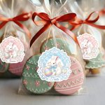 Personalizzato carino uovo di Pasqua coniglietto etichette adesive impermeabili con nome decorazione regalo giorno di Pasqua bomboniere per bambini