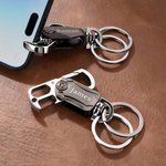 Personalized Multifunctional Rotation Bottle Opener Keychain with Name Father's Day Anniversary Birthday Gift for Father Boyfriend Husband