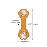 Personalised Oil Painting Style Pet Photo PU Leather Magnetic Bookmark Clip with Name Reading Accessories Birthday Gift for Pet Lovers