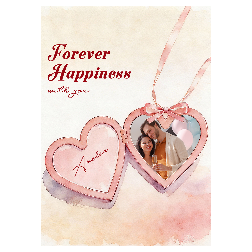 Heart Locket Valentine's Day Ecard