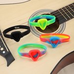 Personalized Engraved Name Silicone Guitar Pick Holder Wristband with  5 Picks Daily Use Birthday Gift for Guitar Music Lovers