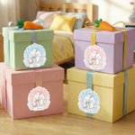 Personalizzato carino uovo di Pasqua coniglietto etichette adesive impermeabili con nome decorazione regalo giorno di Pasqua bomboniere per bambini