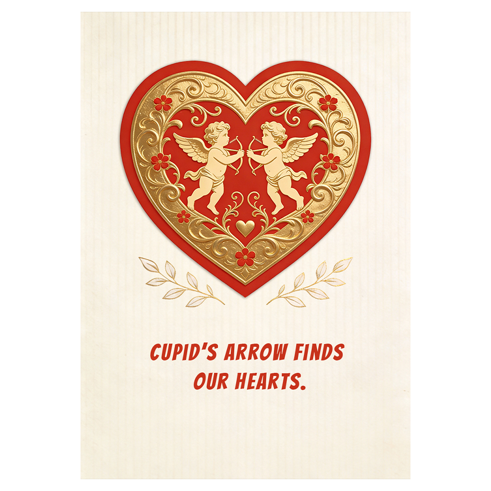 Cupid's Arrow Finds Our Hearts Valentine's Ecard