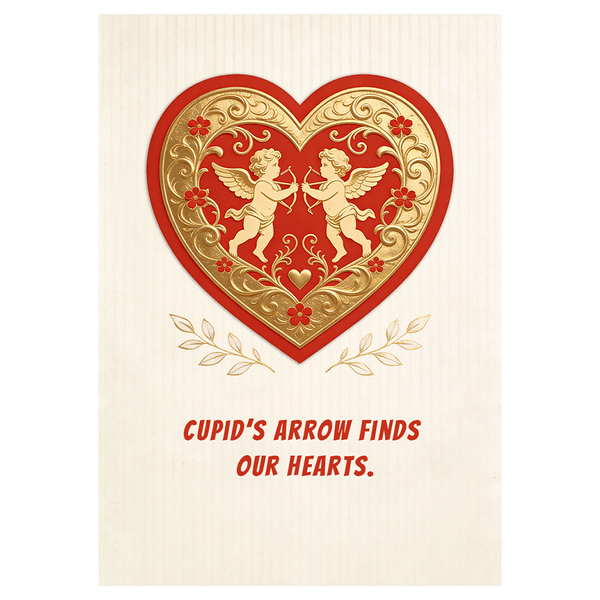 Cupid's Arrow Finds Our Hearts Valentine's Ecard