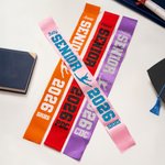 Personalized Gymnastics Silhouette Shine Graduation Sash with Name Graduation Ceremony Gift for Graduates