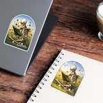Personalized Funny Bookworm Skull Waterproof Stickers Labels with Name Birthday Gift for Book Lovers Friends