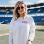 Henkilökohtainen jalkapallokypärä Stick Aikuisten T-paita huppari huppari nimi ja numero Cheer tarvikkeet syntymäpäivä joukkue lahja jalkapallo äiti isä