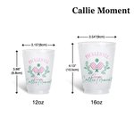 Callie Moment Spersonalizowane Łopatki do Pickleballa Nietłukące się Plastikowe Kubki PP Zestaw 10 Prezentów dla Fanów Pickleballa
