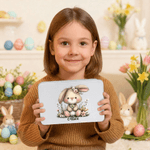 Personalisierte niedlichen Osterhasen Lebensmittelqualität Metall Keksdose mit Namen Ostern Tag Geschenk für Kinder Familie Freunde