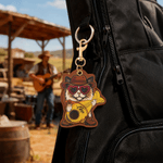 Personalized Cute Cat Guitar Pick Keychain with Name and Text Daily Use Birthday Gift for Guitar Cat Lovers
