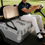 Personalized Cartoon Character Breathable Golf Cart Seat Cover with Name Club Team Birthday Gift for Golf Players Lovers