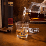 Decanter per whisky personalizzato The Dogfather 3D Cartoon con nome e 1-4 cani Regalo di compleanno e anniversario per gli amanti del liquore