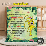 Personalizzato Cartoon Cute Marsupilami Coperta morbida con nome Home Decor Compleanno Regalo per la festa della mamma | Callie × Marsupilami ®