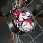 Palet de hockey sur glace personnalisé avec nom numéro et texte - Cadeau d'épique pour amateurs sportifs de hockey sur glace