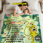 Personalizzato Cartoon Cute Marsupilami Coperta morbida con nome Home Decor Compleanno Regalo per la festa della mamma | Callie × Marsupilami ®
