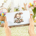 Personalisierte niedlichen Osterhasen Lebensmittelqualität Metall Keksdose mit Namen Ostern Tag Geschenk für Kinder Familie Freunde