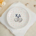 Personalised Sorority Greek Letter Floral Ceramic Trinket Jewellery Dish Greek Week Bid Day Gift for Sisters Friends | Callie × Affinity Licensing