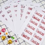 Personalizzato a strisce stampa leopardo nome adesivi impermeabili classe scambio partito regalo etichetta Decor San Valentino bomboniere per i bambini coppia