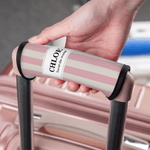 Personalized Classic Stripe Luggage Handle Wraps with Name and Text Travel Accessories Birthday Gift for Travel Lovers