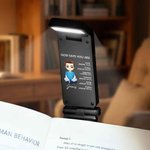 Personalizzato personaggio dei cartoni animati che legge la Bibbia LED Clip luminosa ricaricabile con nome Regalo di compleanno per gli amanti dei libri cristiani