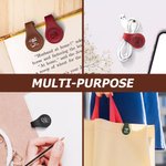Personalised Floral Leather Magnetic Bookmark Clip with Initials Reading Stationery Supplies Birthday Gift for Bookworms Book Lovers
