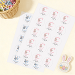 Etiquettes personnalisées pour lapin de Pâques avec nom Décoration de cadeaux de Pâques Favoris pour enfants Famille Amis