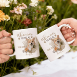 Personalised Paw Print Photo Ceramic Coffee Mug with Name Daily Use Memorial Sympathy Pet Loss Gift for Pet Owners