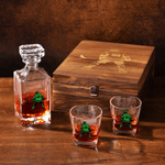 Carafe à whisky personnalisée avec nom et numéro Cadeau d'anniversaire pour hommes joueurs de hockey sur glace