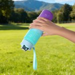 Personalisierte große Kapazität frei Motivations Fitness Zeit Marker Wasserflasche mit Farbverlauf Name und Stroh Griff Geburtstag Geschenk für Männer Frauen