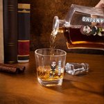 Personalised Cute Cartoon Soccer Character Whiskey Decanter with Name Birthday Father's Day Gift for Men Whiskey Lovers