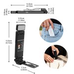 Personalizzato personaggio dei cartoni animati che legge la Bibbia LED Clip luminosa ricaricabile con nome Regalo di compleanno per gli amanti dei libri cristiani