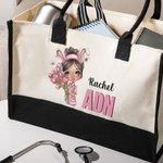 Huevo de Pascua personalizado con el nombre y el título de la enfermera Regalo de Semana Santa para el personal médico