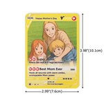 Personalized Ghibli Art Style Photo Poke Game Card with Attack Description and Protective Cover Birthday Mother's Day Gift for Family Friends