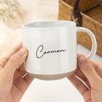 Taza de cerámica personalizada multicolor de 355 ml con nombre grabado ideal para el hogar y la oficina regalo de cumpleaños para amigos y colegas