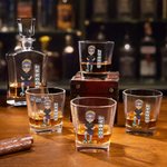 Personalised Cute Cartoon Soccer Character Whiskey Decanter with Name Birthday Father's Day Gift for Men Whiskey Lovers