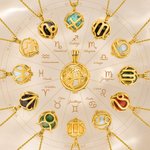 Personalisierte Sternzeichen Halskette mit Kristallperle Namen und Karte Zarter Schmuck Geburtstag Geschenk für Damen Astrologie-Liebhaberinnen