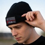 Gorro Bordado Personalizado Bandera Americana Linea Roja Suave con Nombre Uso Diario Regalo de Cumpleaños para Bomberos Bomberos Voluntarios