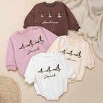 Personalized Mallard Duck Baby Bubble Bodysuit with Name Hunting Buddy Outfits Baby Shower Gift for Newborns New Parents