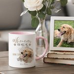 Personalised Paw Print Photo Ceramic Coffee Mug with Name Daily Use Memorial Sympathy Pet Loss Gift for Pet Owners