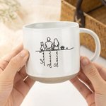 Tu silueta siempre conmigo - Taza personalizada de 355 ml con silueta de tu mascota