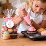 Chapeau de Chef Personnalisé Personnage de Dessin Animé Lot de 2 Etiquettes de Pâtisserie Imperméables avec Nom et Initiales Faveurs de Fête pour les Enfants Amoureux de la Pâtisserie