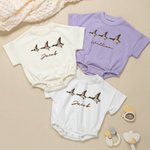 Personalized Mallard Duck Baby Bubble Bodysuit with Name Hunting Buddy Outfits Baby Shower Gift for Newborns New Parents